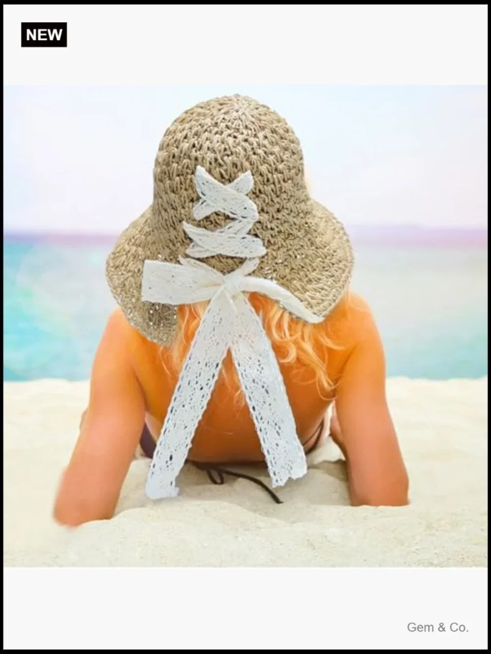 Handmade Foldable Straw Sun Hat Floppy Travel Cap UPF
